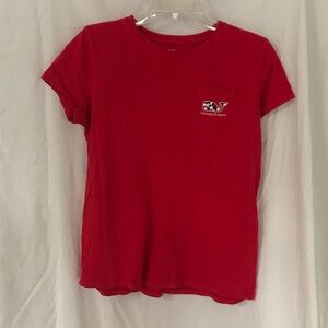 Vineyard Vines Vibrant Red Cotton Tee